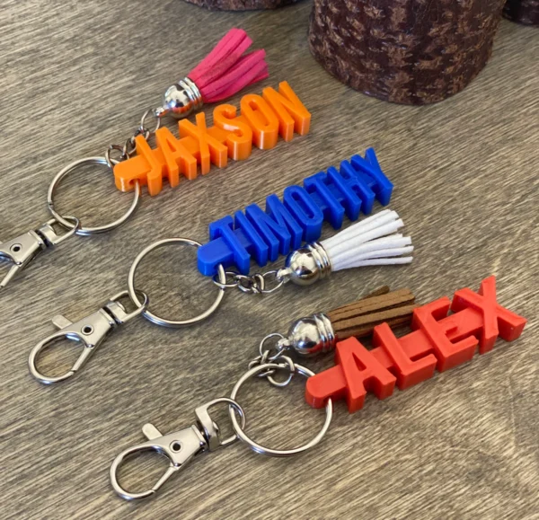Llaveros 3D personalizados